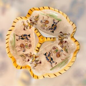 Vintage, hand-painted Japanese ceramic ware, likely from the mid-20th century.